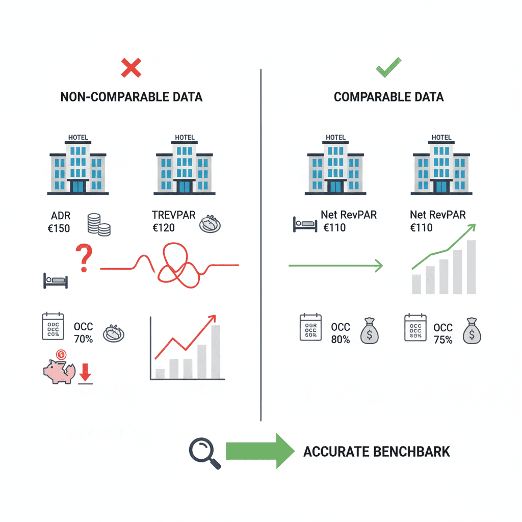 Pe fare benchmark i dati devono essere comparabili
