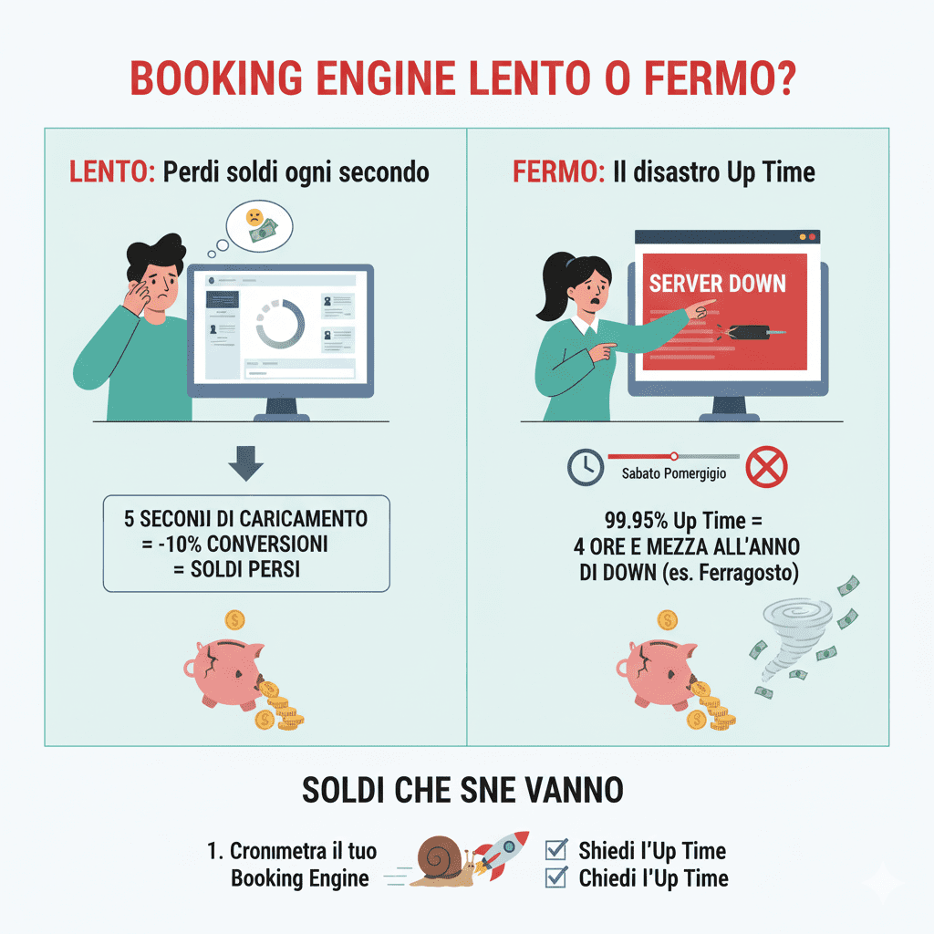 Il tuo booking engine è lento o è fermo?