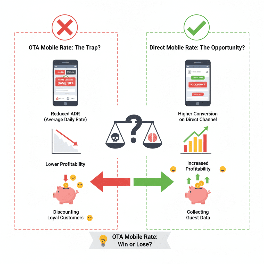 Tariffa Mobile di Booking: serve davvero o ti mangia il margine?